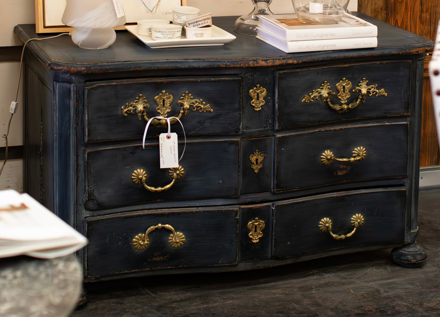 19th Century Serpentine Commode