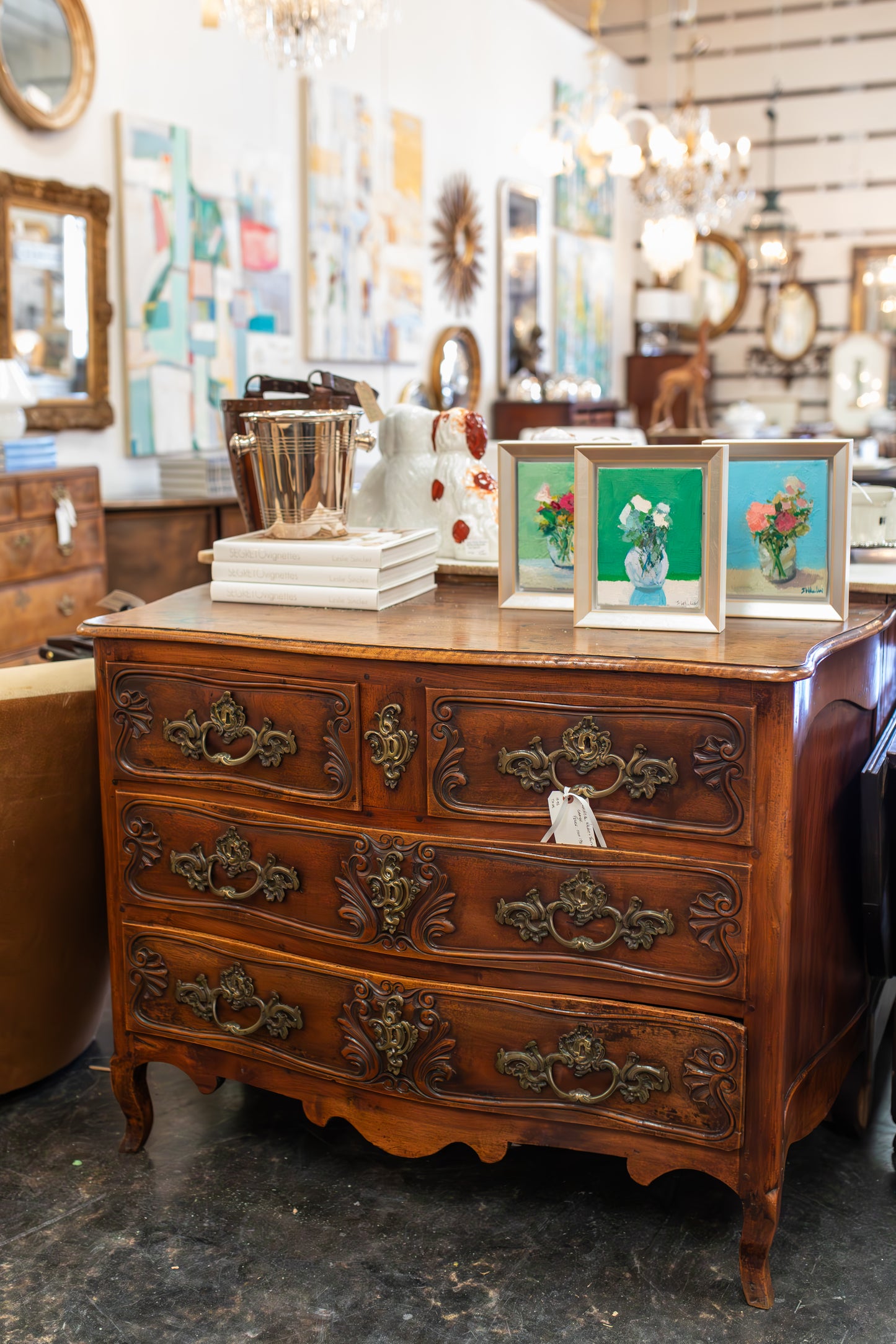 Provincial Walnut & FruitWood Commode