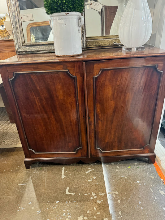 George III Chipendale Linen Press Cupboard