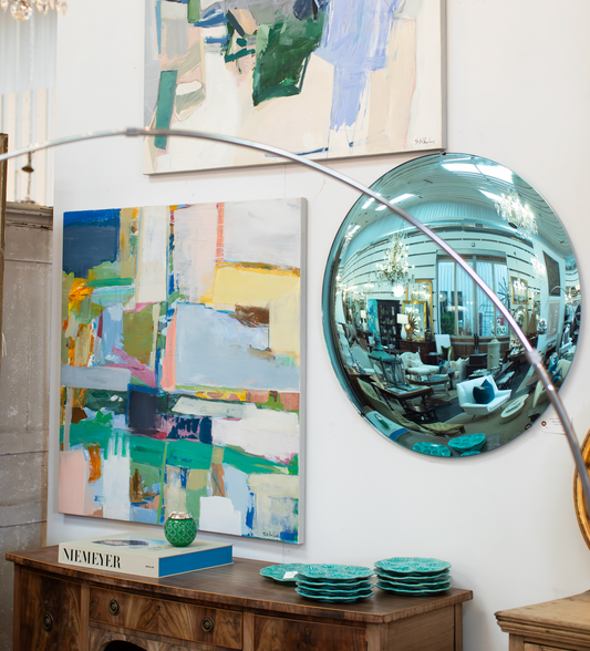 Blue Convex Mirror